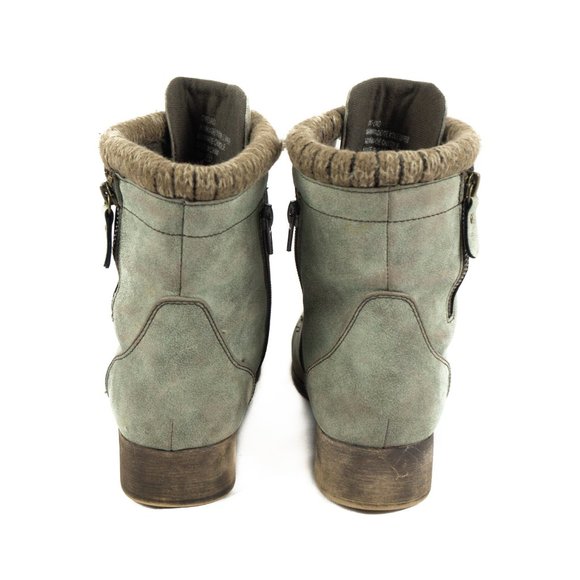 Jellypop Grey Oxford Combat Boots - 9.5 - Picture 4 of 11